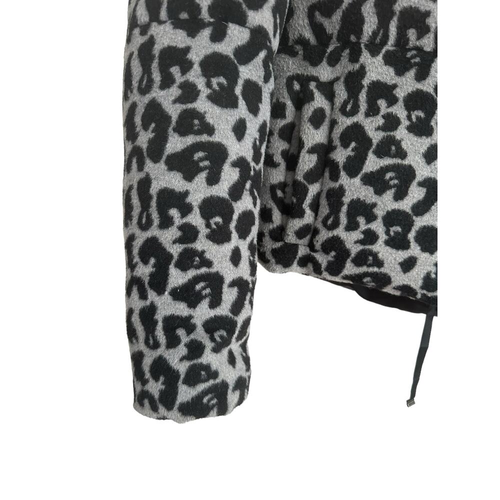 Apparis Chris Leopard Print Black Gray Puffer Jacket Size Small - Picture 6 of 10